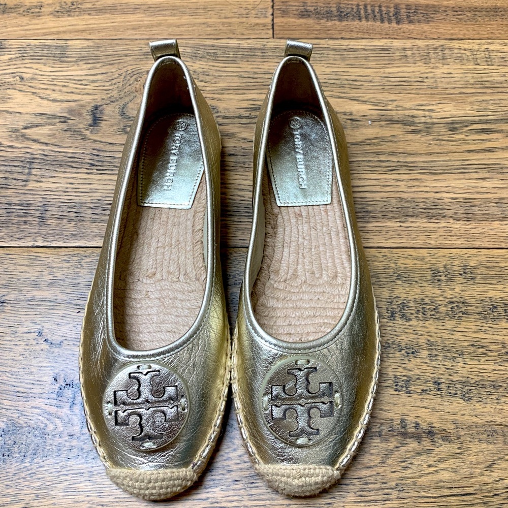 Tory Burch Espadrilles flats shoes in gold 38